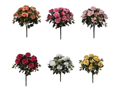 Immagine di MAZZO ROSE X 5 C/15 FIORI CM58