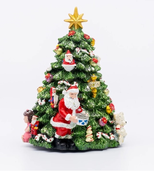 Immagine di CARILLON ALBERO+B/NATALE 12X12X16