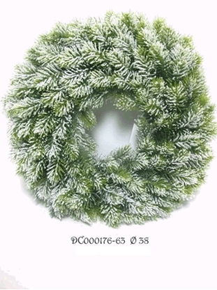 Immagine di PINE WREATH x156 TIPS w/SNOW 40cm