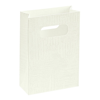 Immagine di SHOPPER BOX 100X50X145 MM TELA BIANCO CF. 10 PZ.