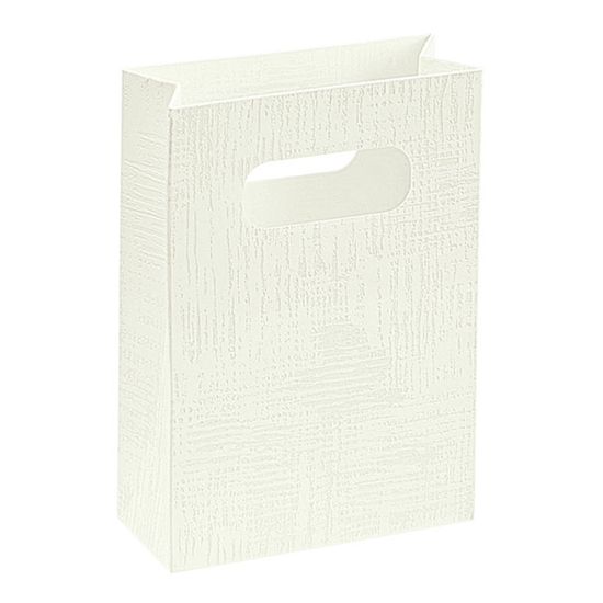 Immagine di SHOPPER BOX 100X50X145 MM TELA BIANCO CF. 10 PZ.