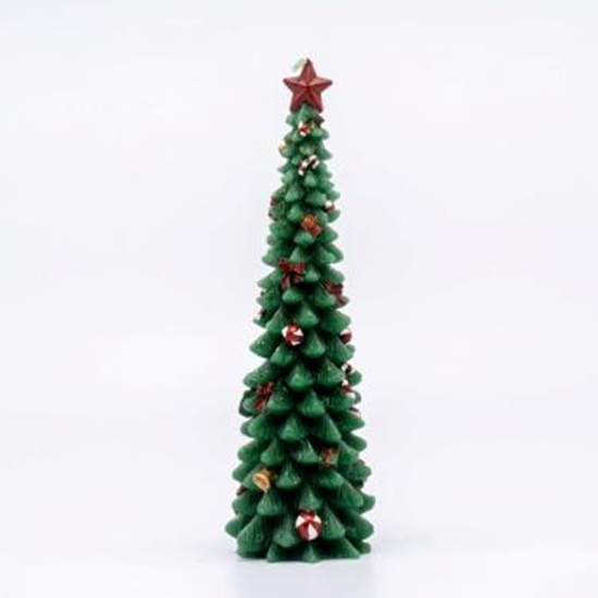 Picture of CANDELA ALBERO XMAS SLIM 7X7X19 CM