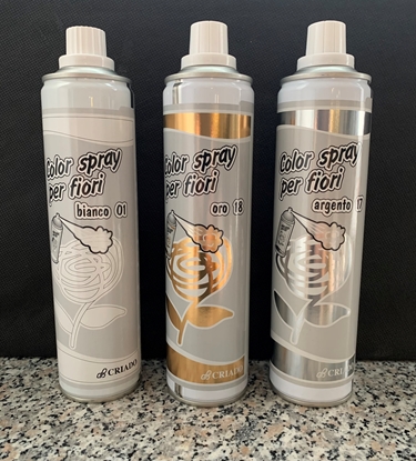 Immagine di SPRAY PER FIORI ORO - ARGENTO - BIANCO