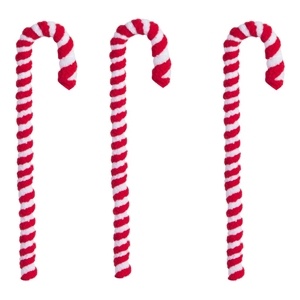 Immagine di BAG 3 CANDY CANES CM.15 RED/WHITE